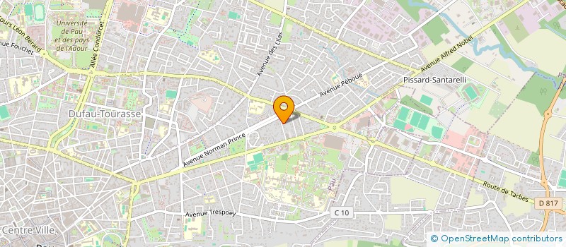 localisation de l'entreprise SCI DES MARRONNIERS à PAU
