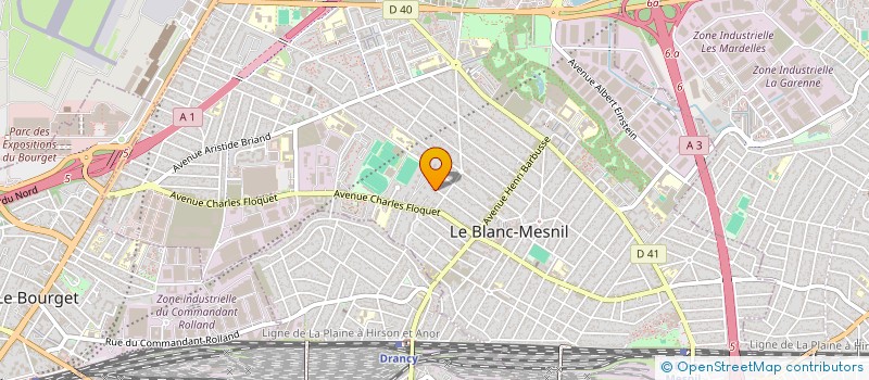 localisation de l'entreprise SCI DES MARRONNIERS à LE BLANC-MESNIL