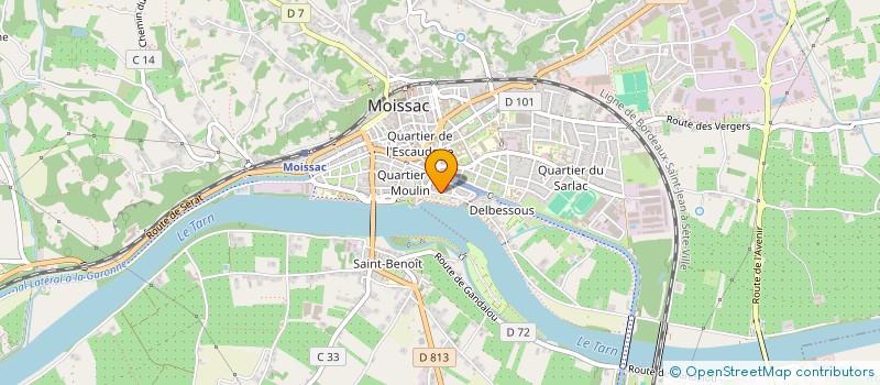 localisation de l'entreprise SCI DES MARRONNIERS  MOISSAC