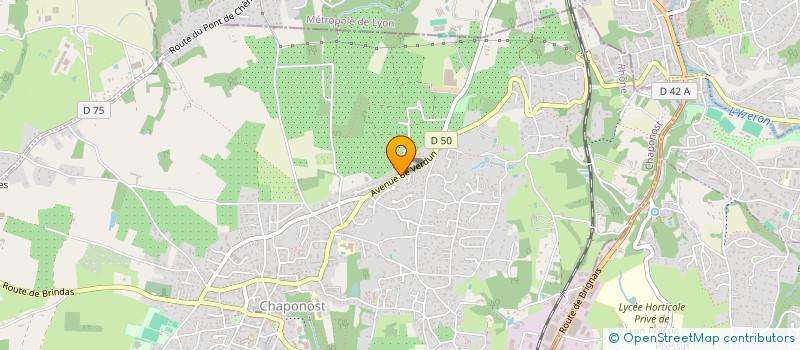 localisation de l'entreprise SCI DES MARTELS  CHAPONOST