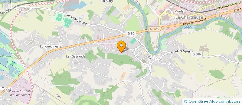 localisation de l'entreprise SCI DES MARTINELS  SAIX