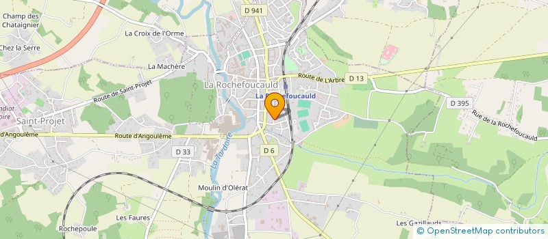 localisation de l'entreprise SCI DES MARTINETS  LA ROCHEFOUCAULD-EN-ANGOUMOIS