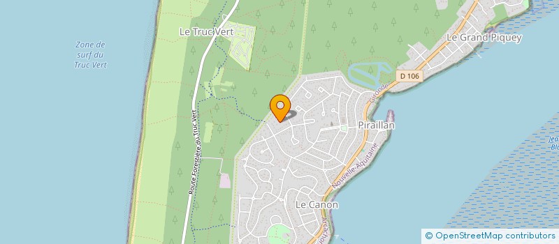 localisation de l'entreprise SCI DES MARTINETS à LEGE-CAP-FERRET