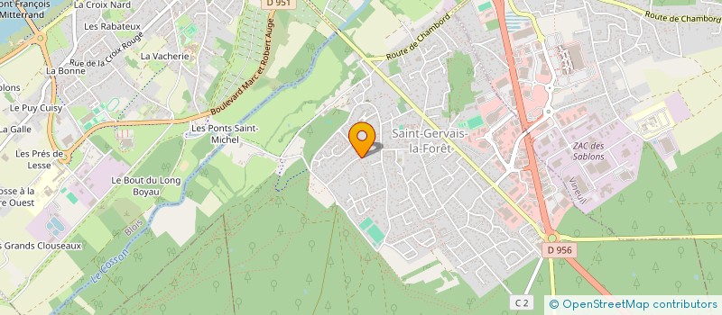 localisation de l'entreprise SCI DES MARTINIERES  SAINT-GERVAIS-LA-FORET