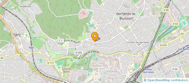 localisation de l'entreprise SCI DES MARTRETS à VERRIERES-LE-BUISSON