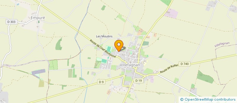 localisation de l'entreprise SCI DES MARTUCHAUX  VILLEFAGNAN