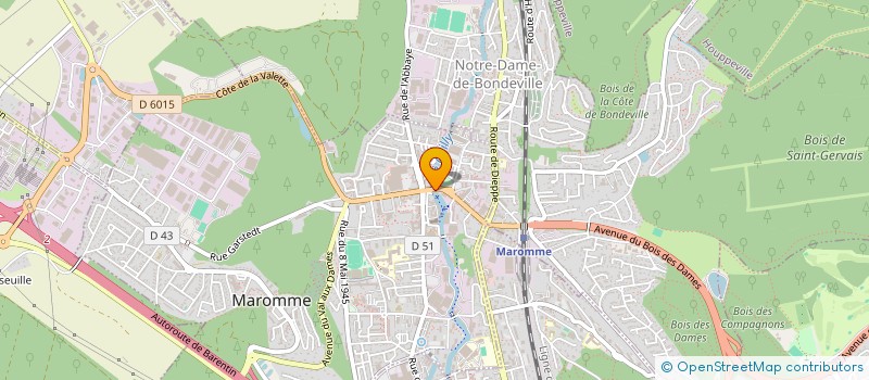 localisation de l'entreprise SCI DES MARTYRS  MAROMME