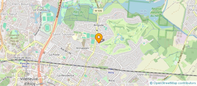 localisation de l'entreprise SCI DES MARTYRS à VILLENEUVE-D'ASCQ