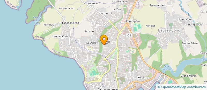 localisation de l'entreprise SCI DES MASCAREIGNES  CONCARNEAU