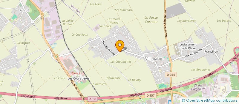 localisation de l'entreprise SCI DES MASNIERES  VILLEBAROU