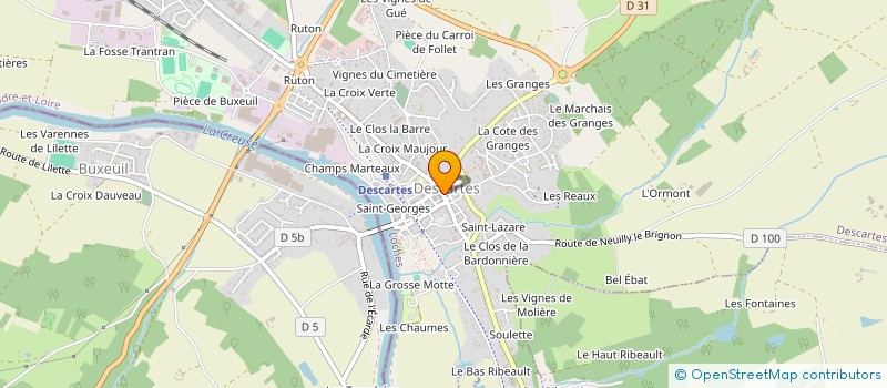 localisation de l'entreprise SCI DES MATROM  DESCARTES