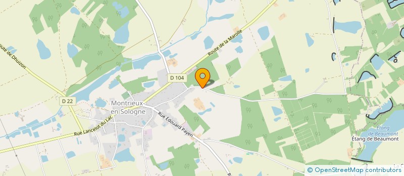 localisation de l'entreprise SCI DES MAUDHUITES  MONTRIEUX-EN-SOLOGNE