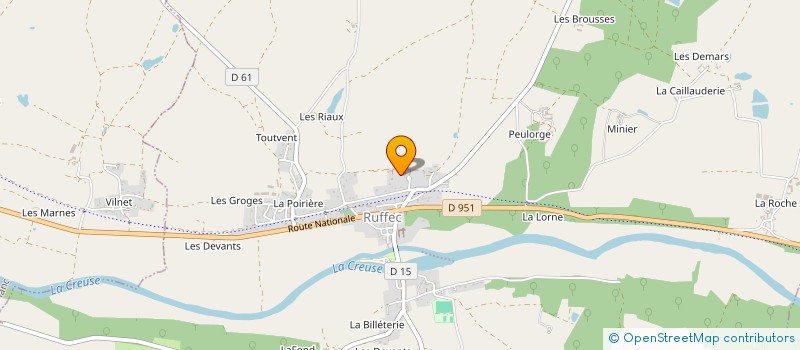 localisation de l'entreprise SCI DES MAUFRAIS à RUFFEC