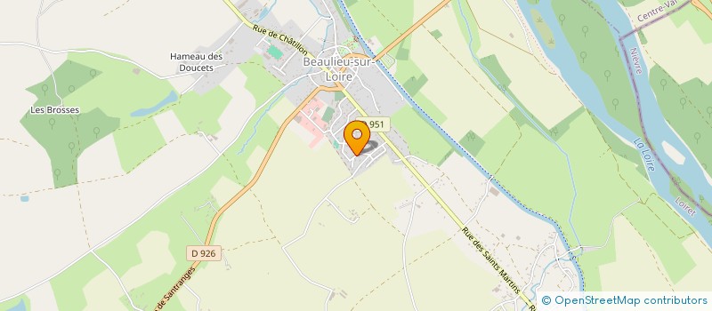 localisation de l'entreprise SCI DES MEDARDS  BEAULIEU SUR LOIRE
