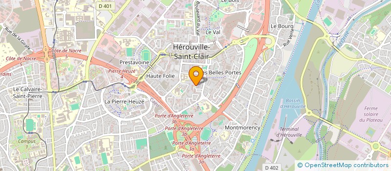 localisation de l'entreprise SCI DES MEDECINS DU GRAND PARC  HEROUVILLE-SAINT-CLAIR