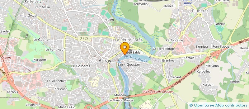 localisation de l'entreprise SCI DES MEGALITHES à AURAY