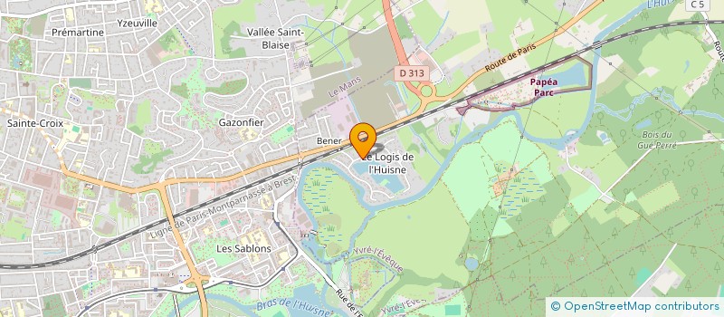 localisation de l'entreprise SCI DES MELEZES  YVRE L'EVEQUE