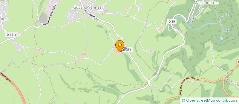 localisation de l'entreprise SCI DES MEMONTS  ORCHAMPS-VENNES