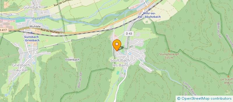 localisation de l'entreprise SCI DES MENETRIERS  SOULTZBACH-LES-BAINS