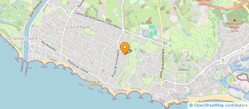 localisation de l'entreprise SCI DES MENHIRS  AGDE