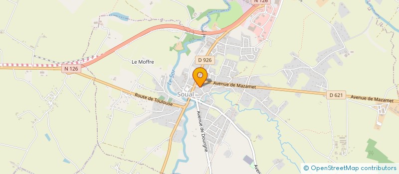 localisation de l'entreprise SCI DES MENUISIERS  SOUAL