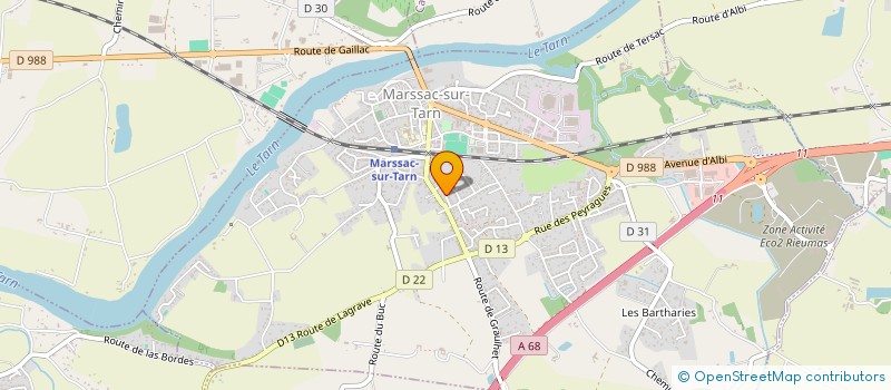 localisation de l'entreprise SCI DES MENUISIERS  MARSSAC-SUR-TARN