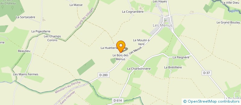 localisation de l'entreprise SCI DES MENUS à LES MENUS