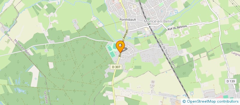 localisation de l'entreprise SCI DES MERCIERS  MONCE-EN-BELIN