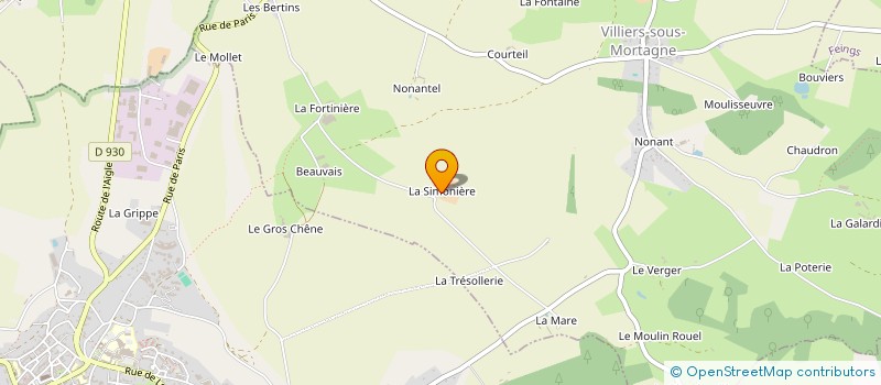 localisation de l'entreprise SCI DES MERGEES à VILLIERS-SOUS-MORTAGNE
