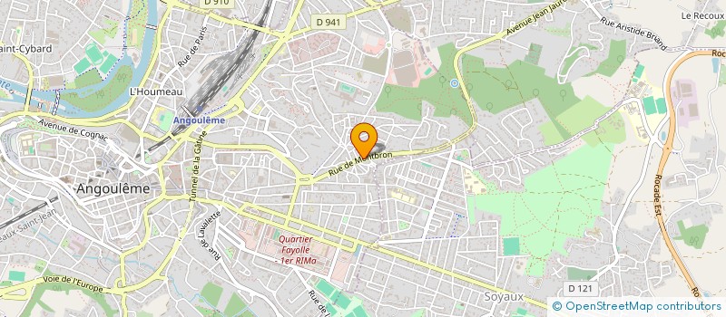 localisation de l'entreprise SCI DES MERIGOTS 19 à ANGOULEME