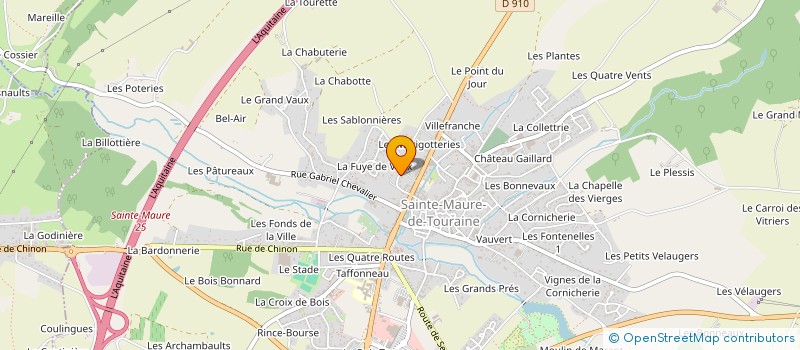 localisation de l'entreprise SCI DES MERIGOTTERIES  SAINTE-MAURE-DE-TOURAINE