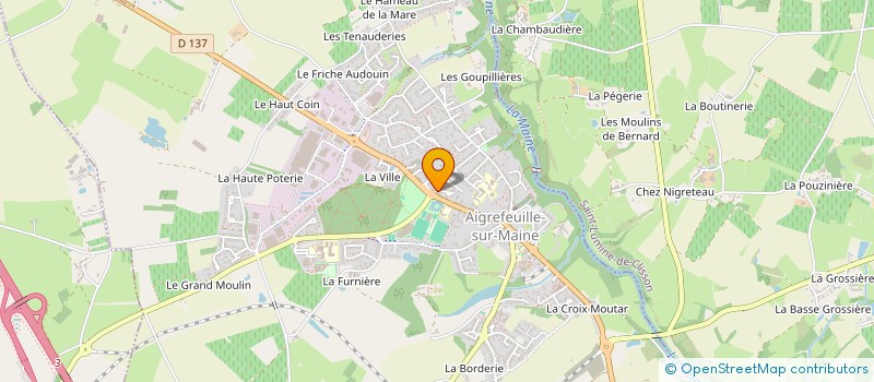 localisation de l'entreprise SCI DES MERISIERS  AIGREFEUILLE-SUR-MAINE