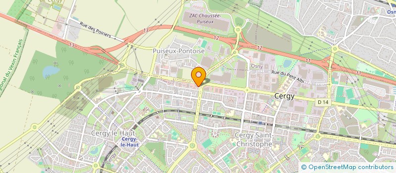 localisation de l'entreprise SCI DES MERITES  CERGY