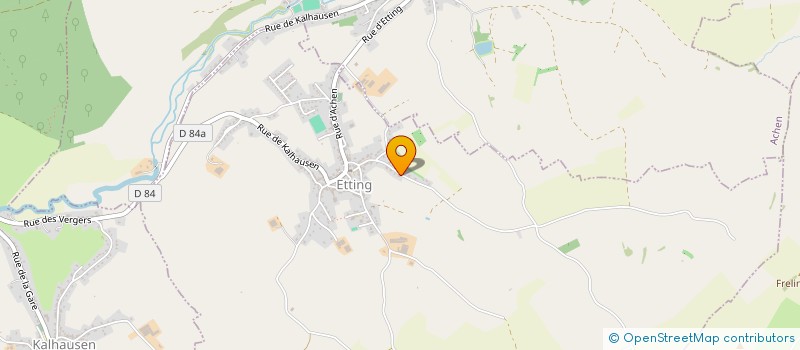 localisation de l'entreprise SCI DES MERLES  ETTING