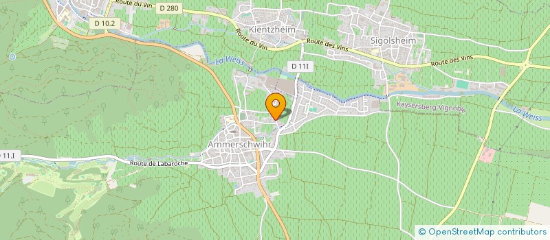 localisation de l'entreprise SCI DES MERLES  AMMERSCHWIHR