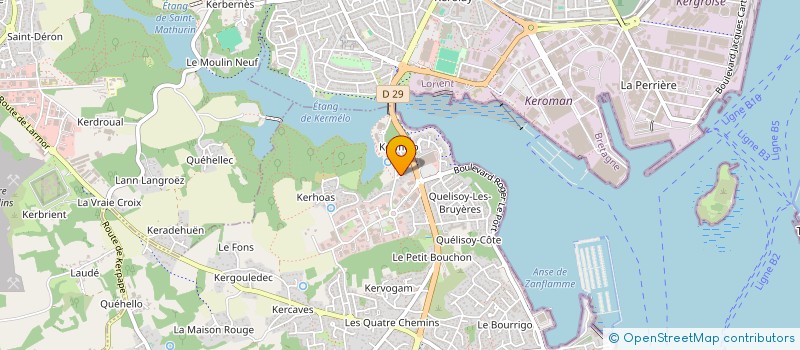 localisation de l'entreprise SCI DES MERS  LARMOR-PLAGE