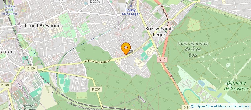 localisation de l'entreprise SCI DES MESANGES à LIMEIL-BREVANNES