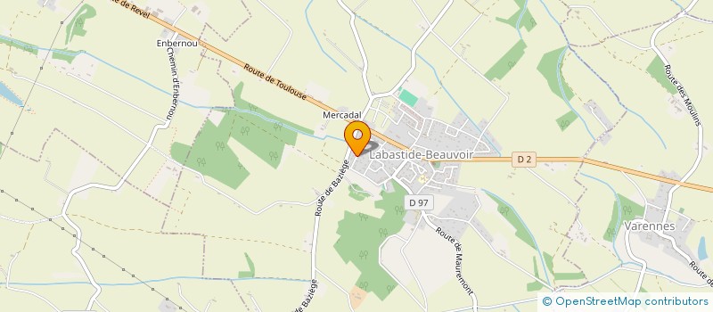 localisation de l'entreprise SCI DES MESANGES  LABASTIDE-BEAUVOIR