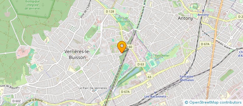 localisation de l'entreprise SCI DES MESANGES à VERRIERES-LE-BUISSON