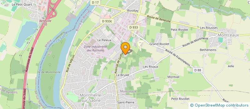 localisation de l'entreprise SCI DES MESANGES  MONTCEAUX