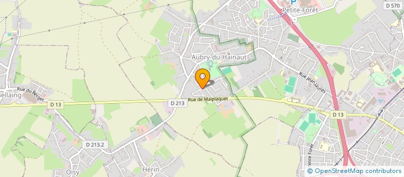 localisation de l'entreprise SCI DES MESANGES  AUBRY-DU-HAINAUT