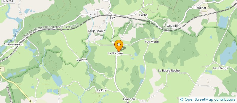 localisation de l'entreprise SCI DES MESANGES à ST YRIEIX LA PERCHE