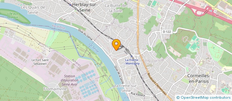 localisation de l'entreprise SCI DES MESANGES  LA FRETTE-SUR-SEINE