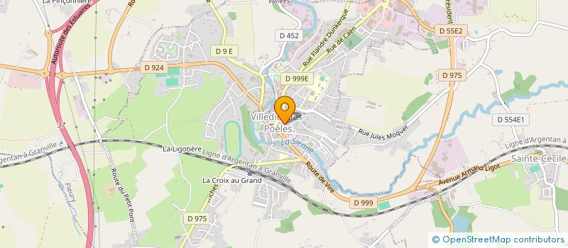 localisation de l'entreprise SCI DES METIERS D ART  VILLEDIEU-LES-POELES-ROUFFIGNY