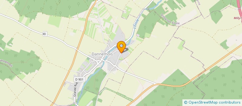 localisation de l'entreprise SCI DES MEULIERES  DANNEMOIS