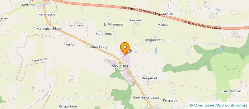 localisation de l'entreprise SCI DES MEUNIERES  PONT-AVEN