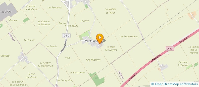 localisation de l'entreprise SCI DES MEUNIERS  MULSANS