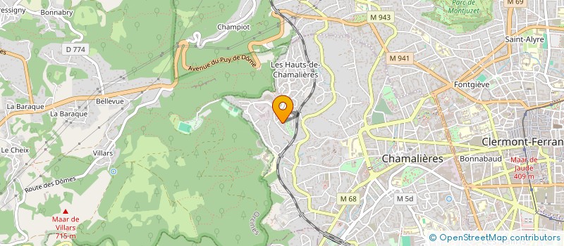 localisation de l'entreprise SCI DES MEUNIERS  CHAMALIERES