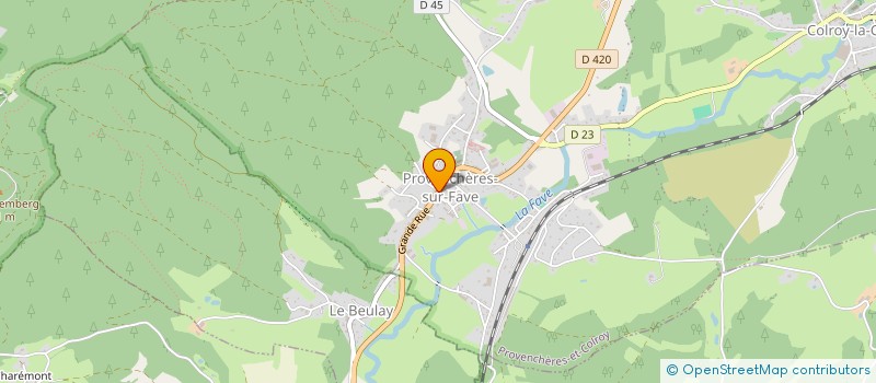 localisation de l'entreprise SCI DES MEZES  PROVENCHERES-ET-COLROY