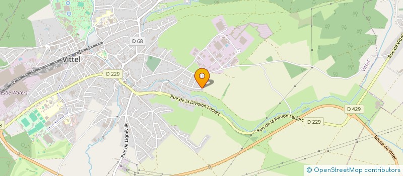 localisation de l'entreprise SCI DES MILLE PROJETS  VITTEL